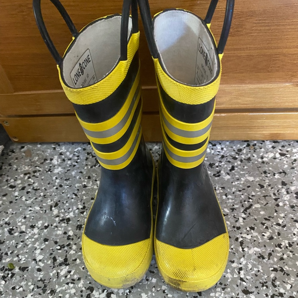 Fireman rain boots